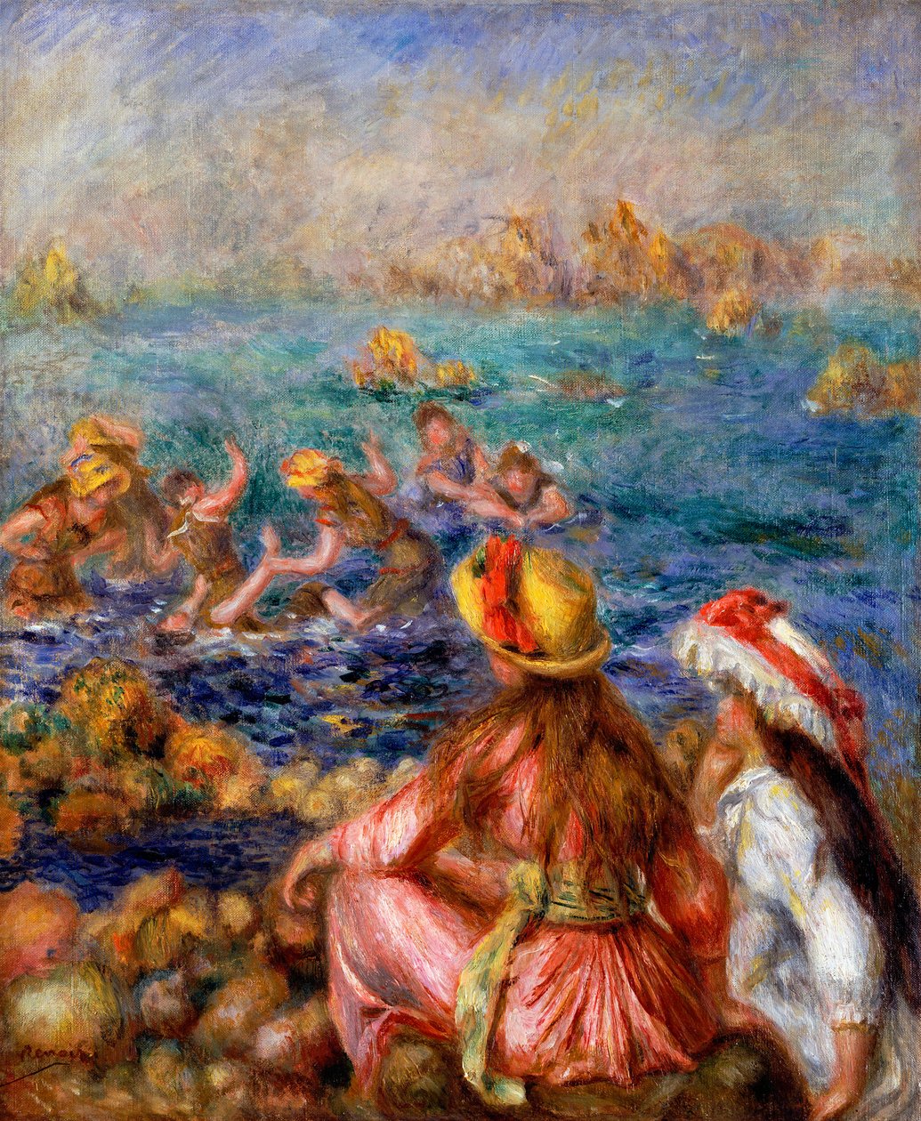 Badarna, 1892 av Pierre Auguste Renoir