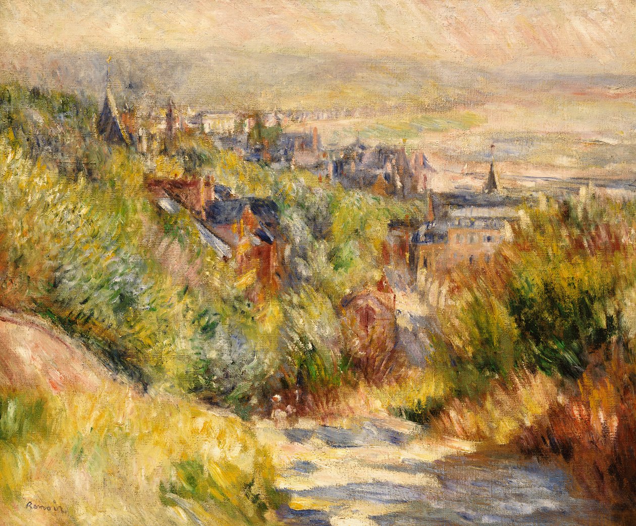 Trouvilles höjder av Pierre Auguste Renoir