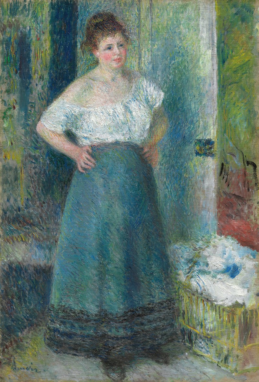 Tvätterskan, 187779. av Pierre Auguste Renoir