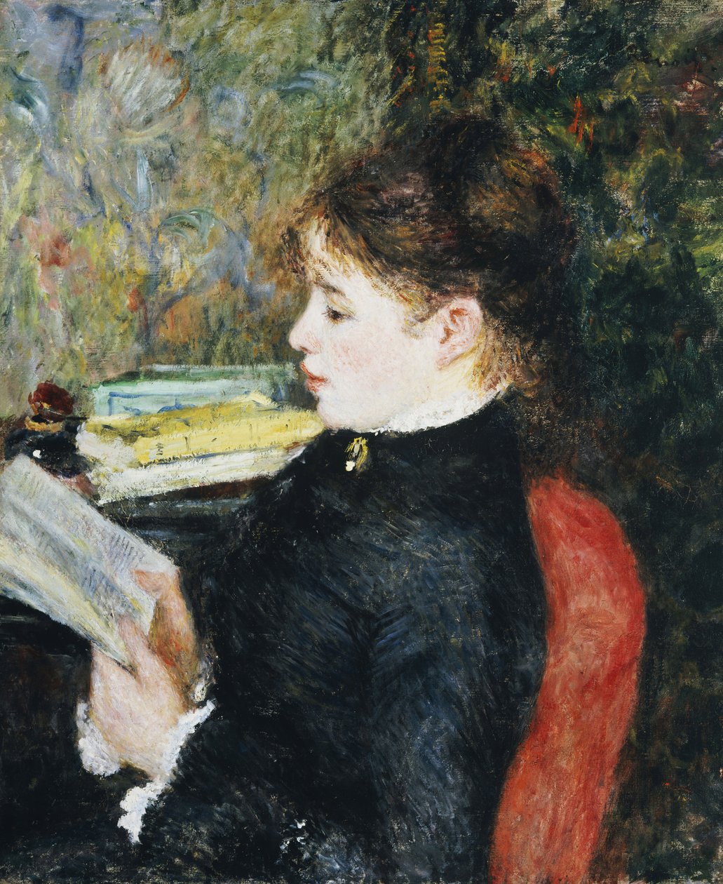 Läsaren, 1877 av Pierre Auguste Renoir