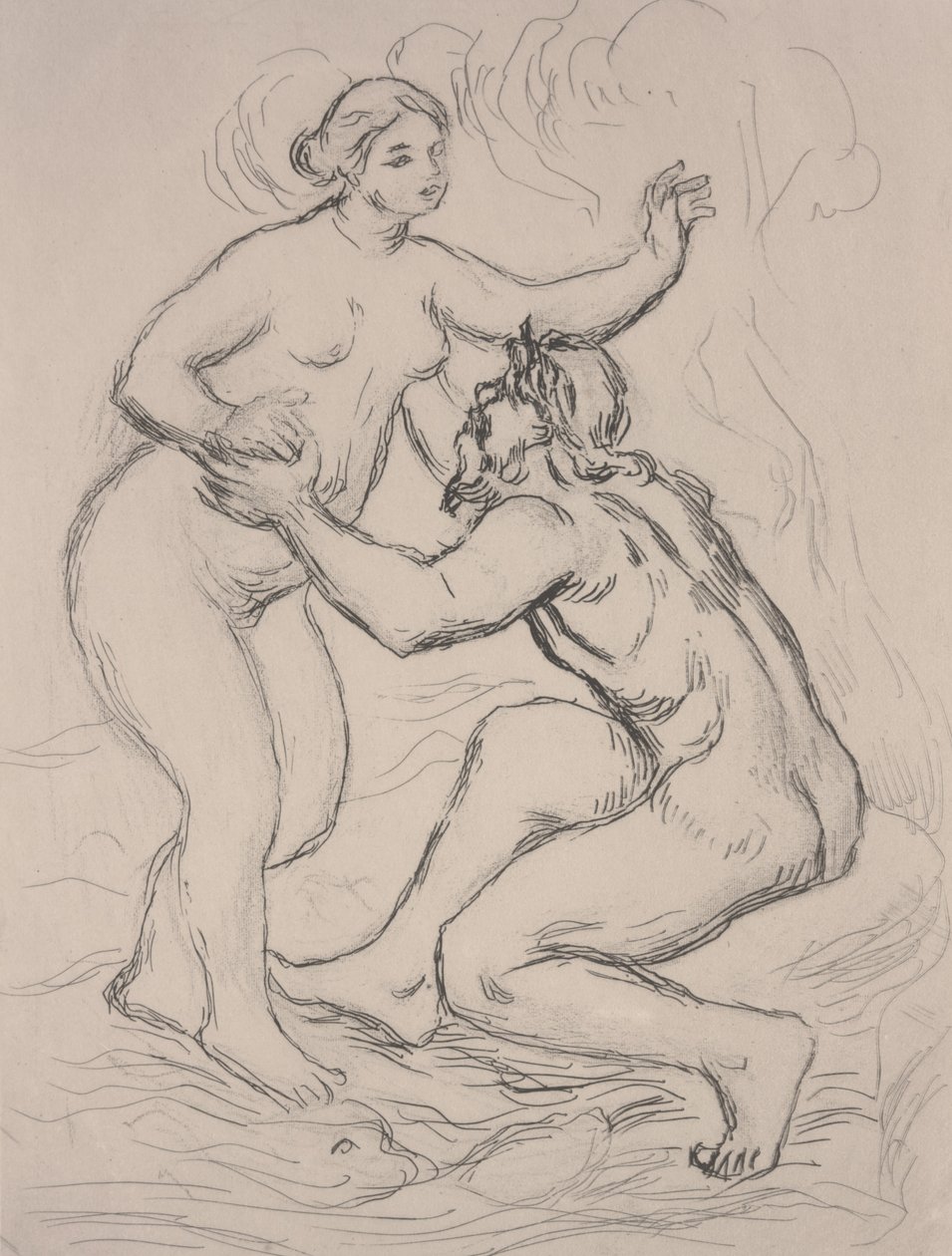 The River Scamander, ca 1900 (etsning) av Pierre Auguste Renoir