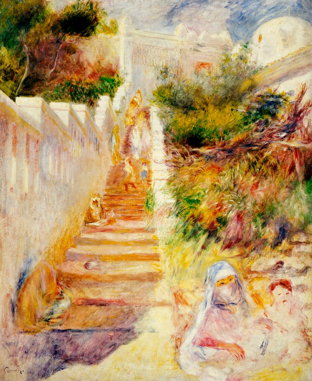 Stegen, Alger, ca 1882 av Pierre Auguste Renoir