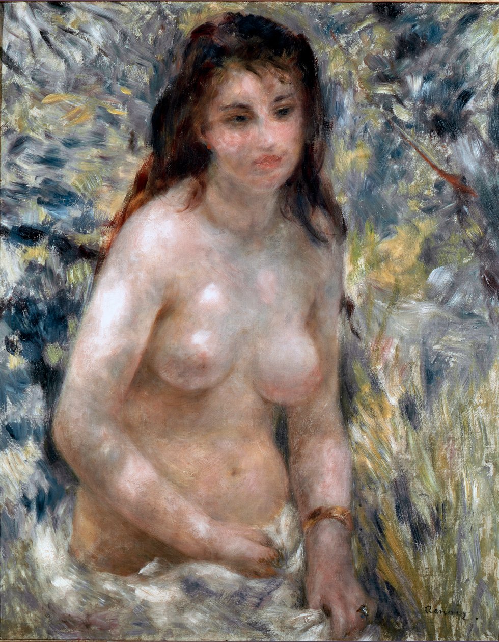 Torso, effekt av solen av Pierre Auguste Renoir