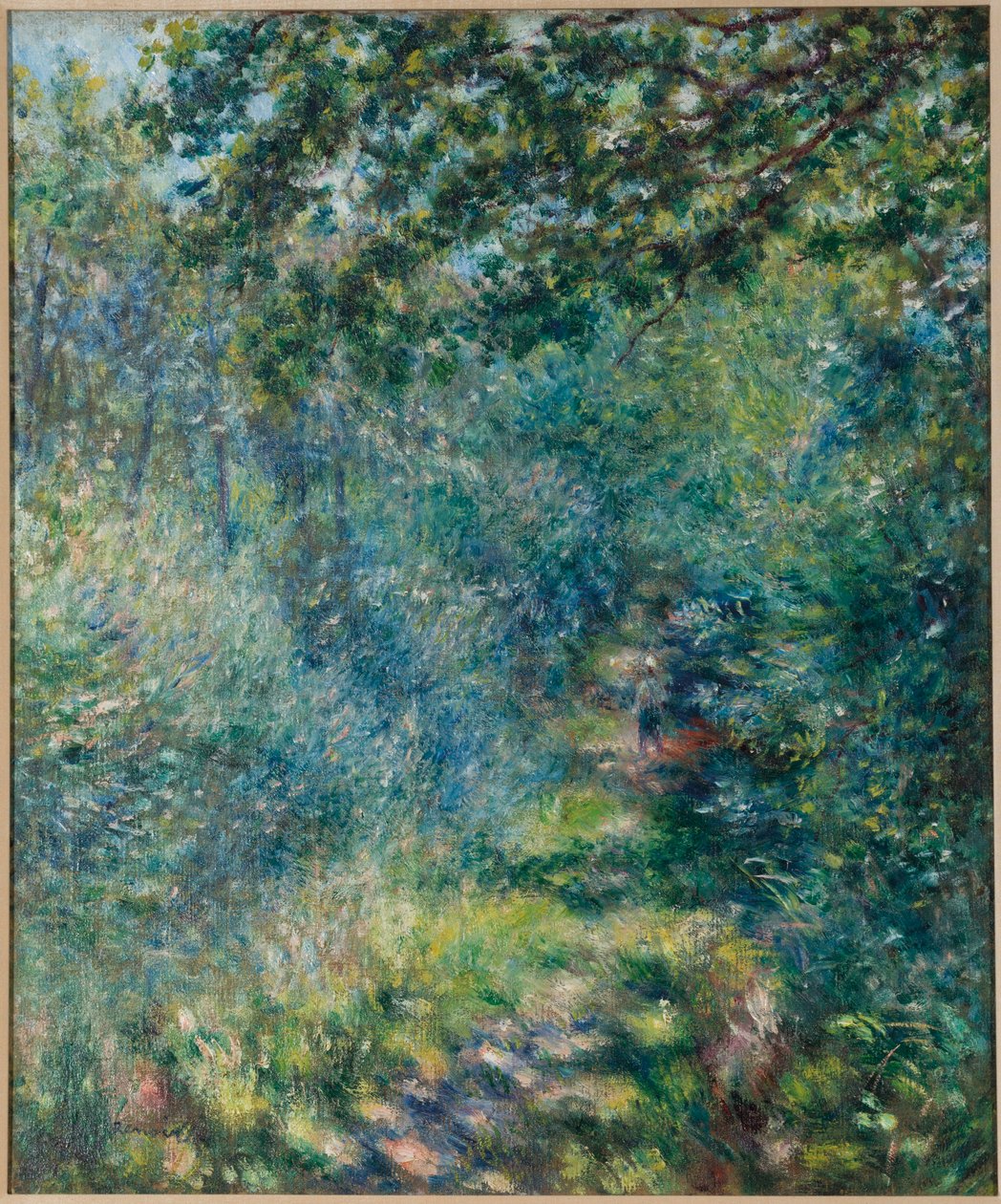 Leden i skogen, c.1874-77 av Pierre Auguste Renoir