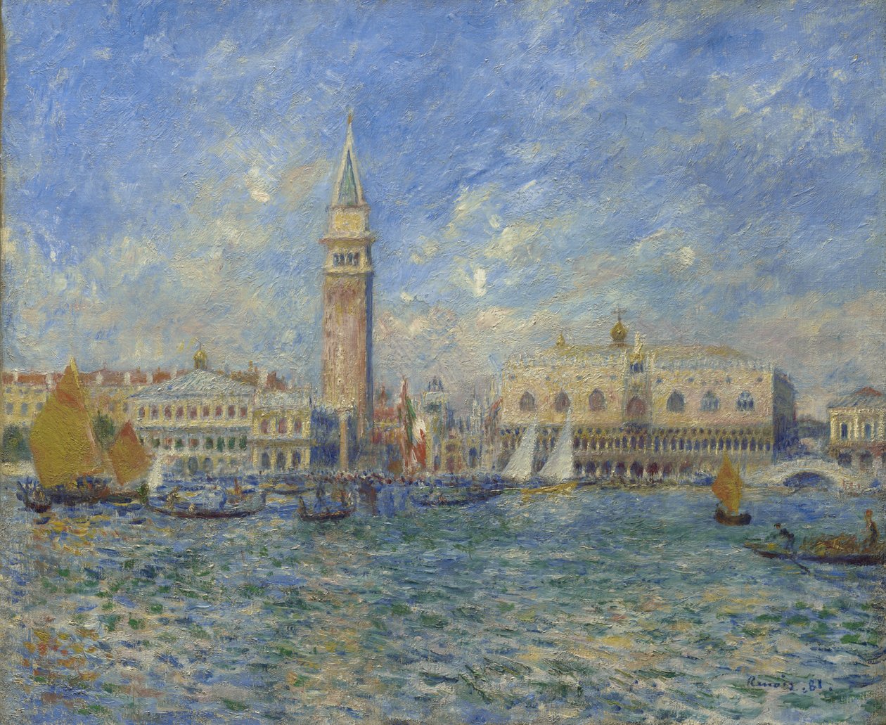 Venedig, Dogepalatset av Pierre Auguste Renoir