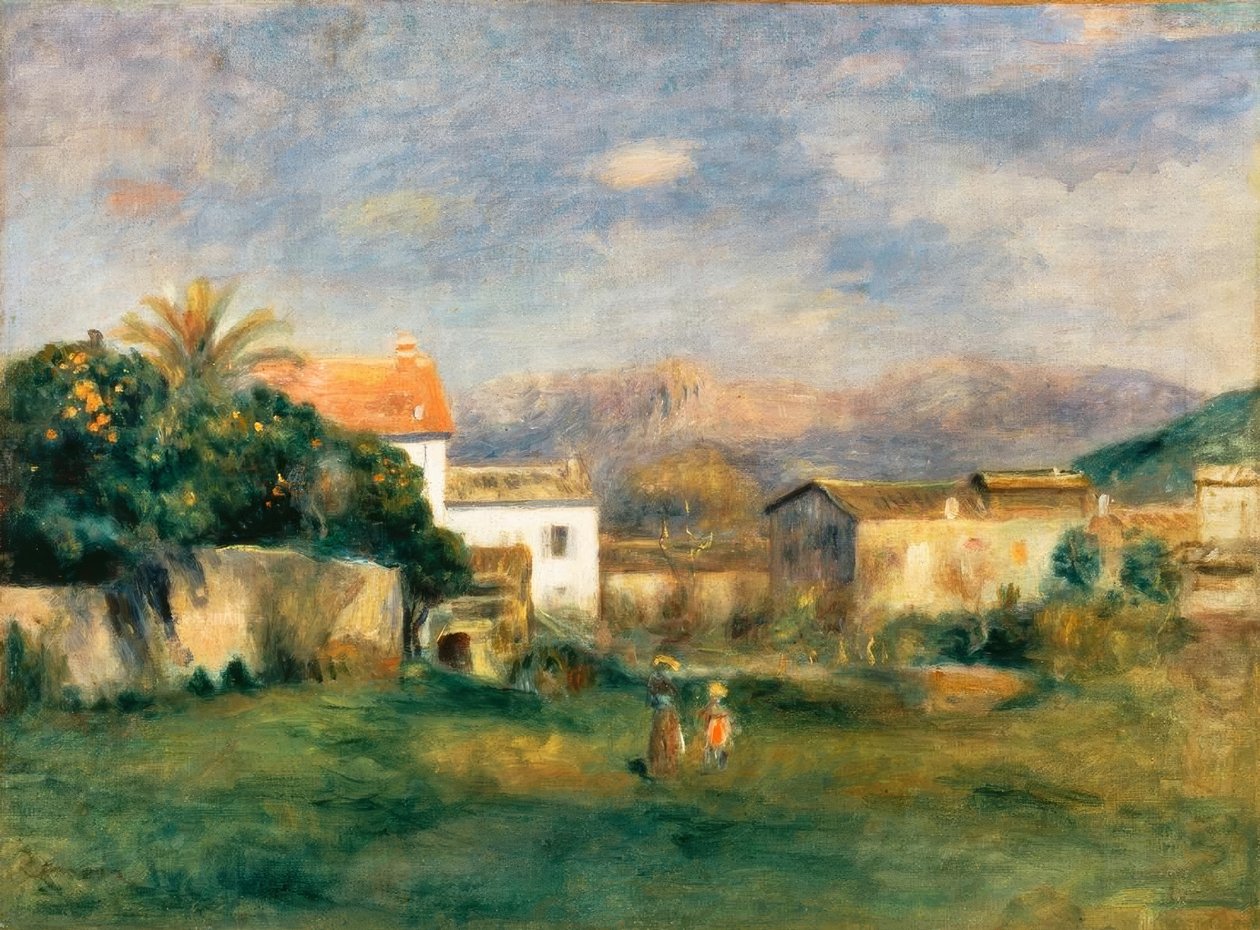 Utsikt över Cagnes av Pierre Auguste Renoir
