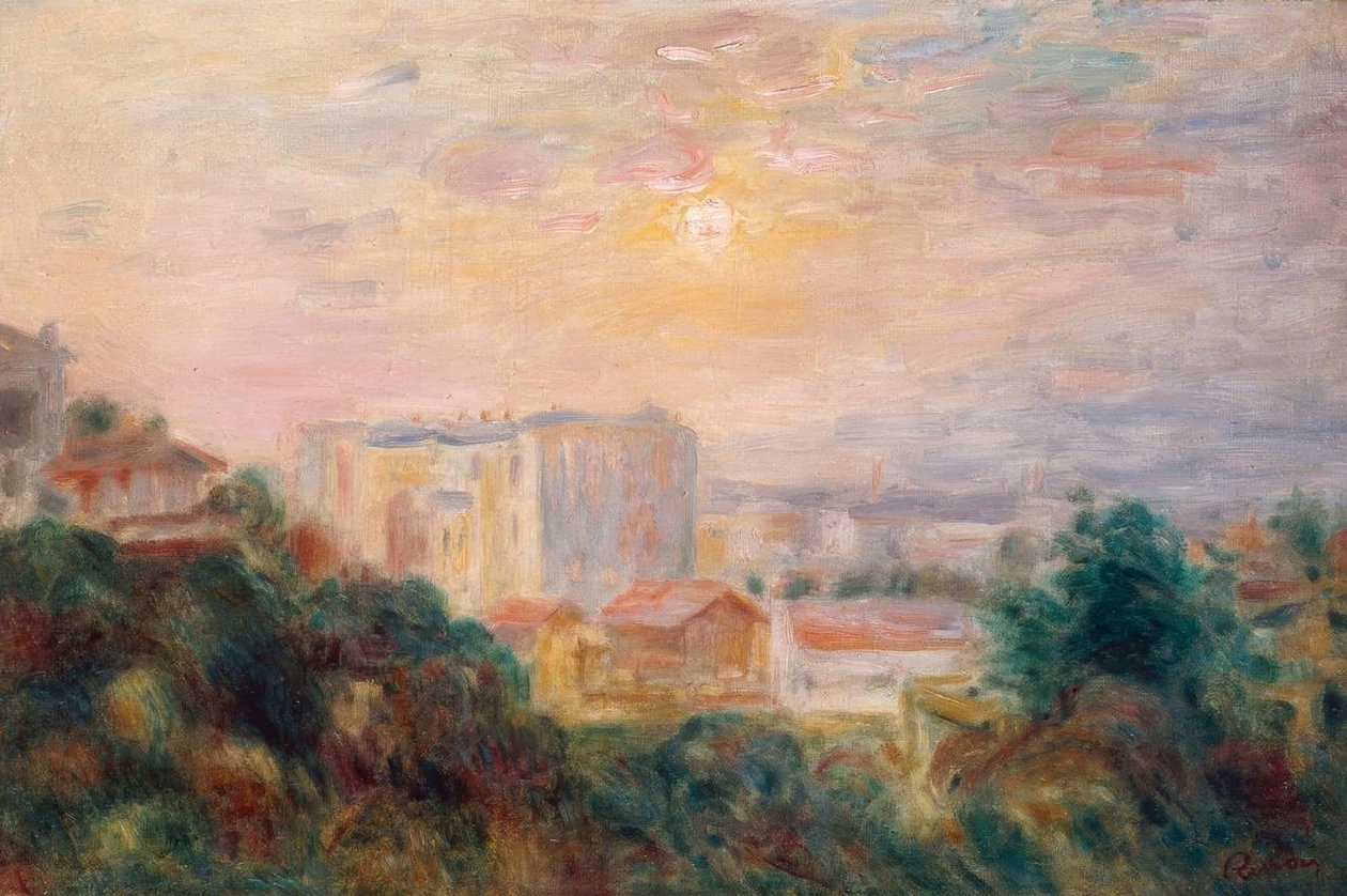 Utsikt över Montmartre av Pierre Auguste Renoir