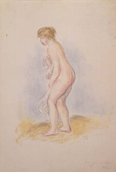 Kvinna Badare av Pierre Auguste Renoir