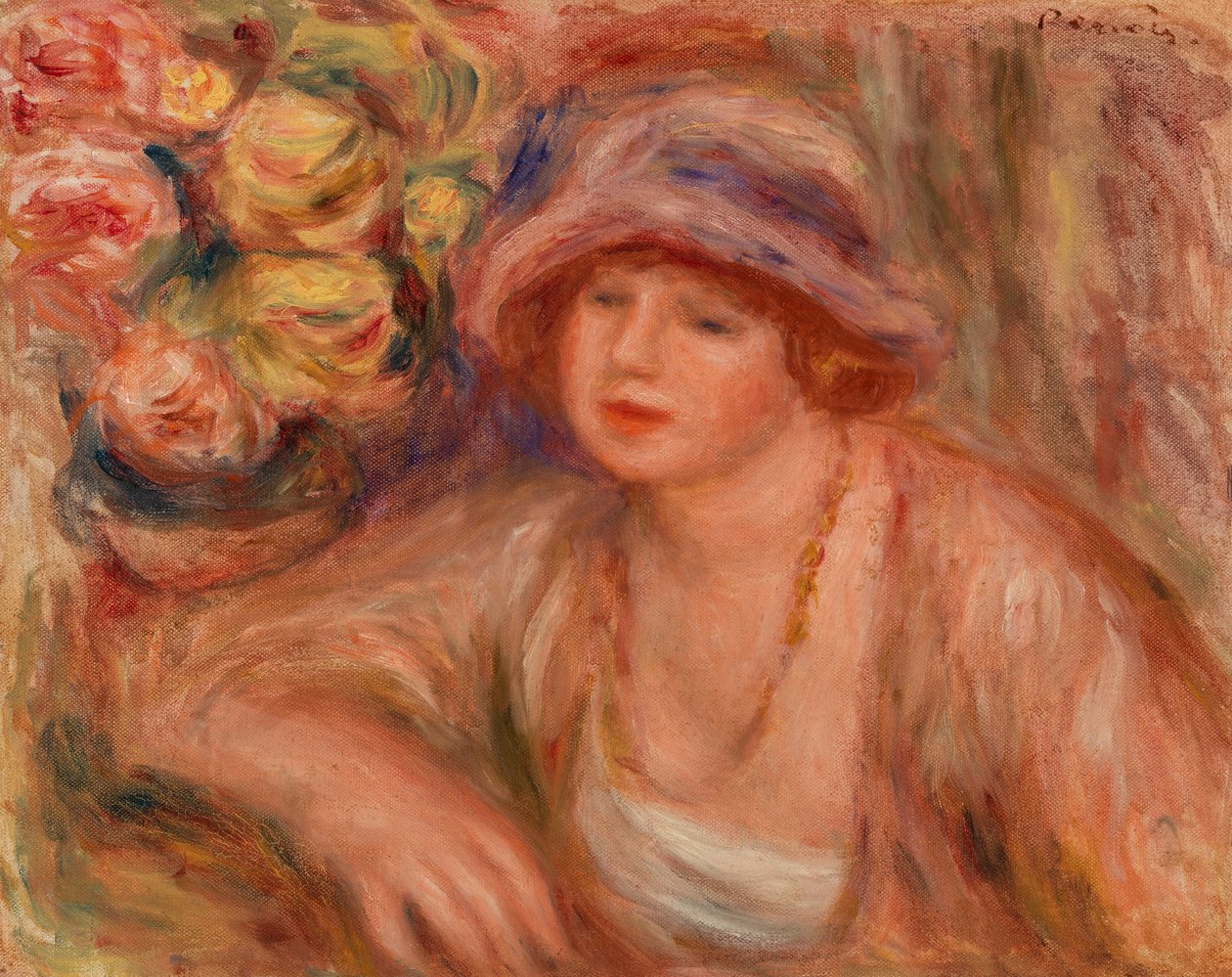 Lutande kvinna av Pierre Auguste Renoir