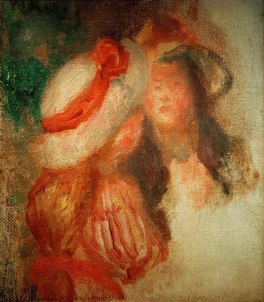 Två små flickor av Pierre Auguste Renoir
