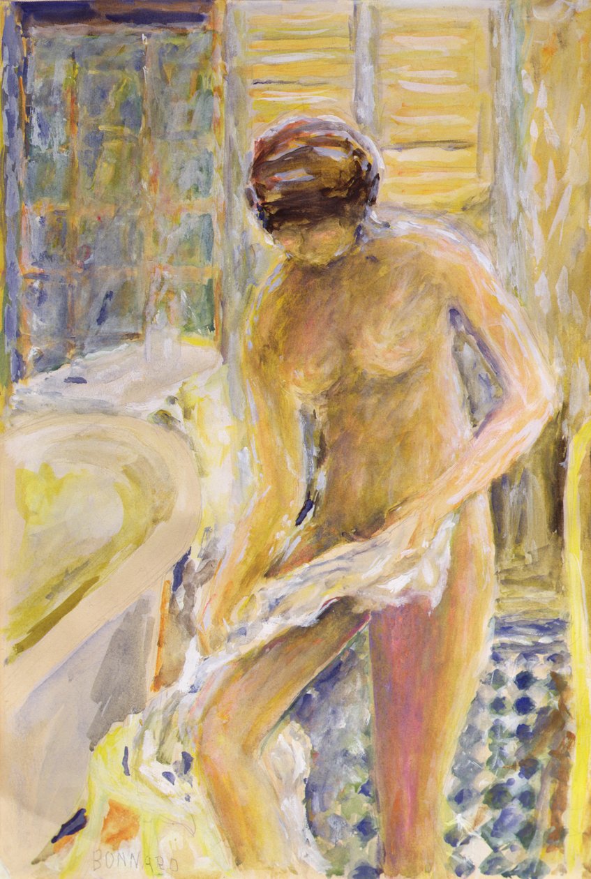 After the Bath, ca 1933 (gouache) av Pierre Bonnard