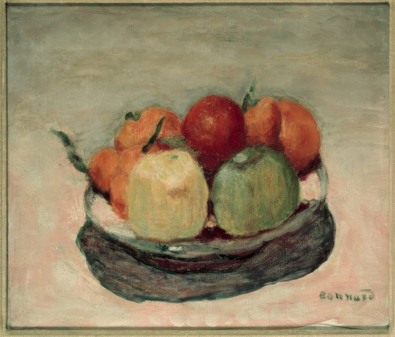 Fruktfat eller äpplen av Pierre Bonnard