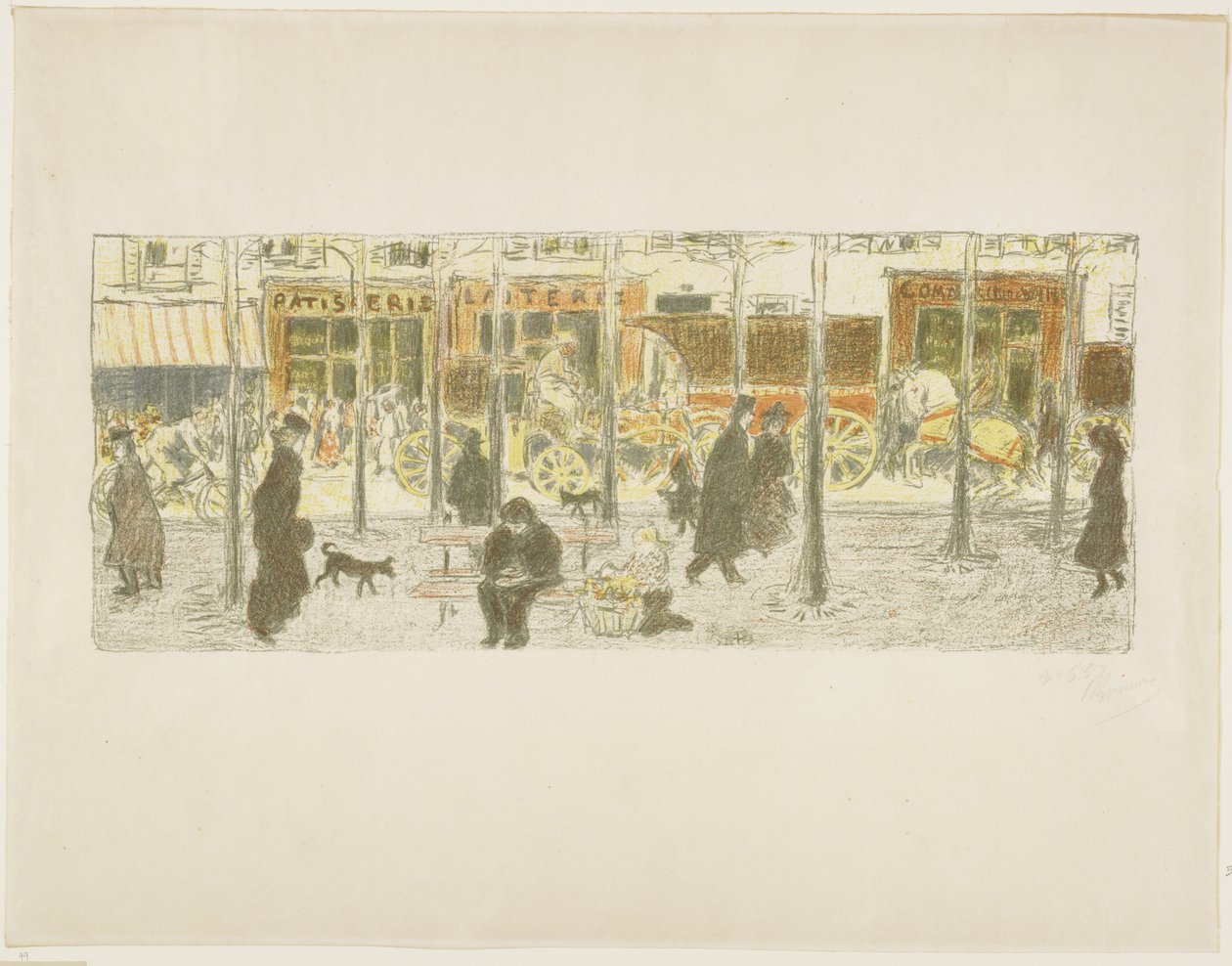 Boulevard av Pierre Bonnard