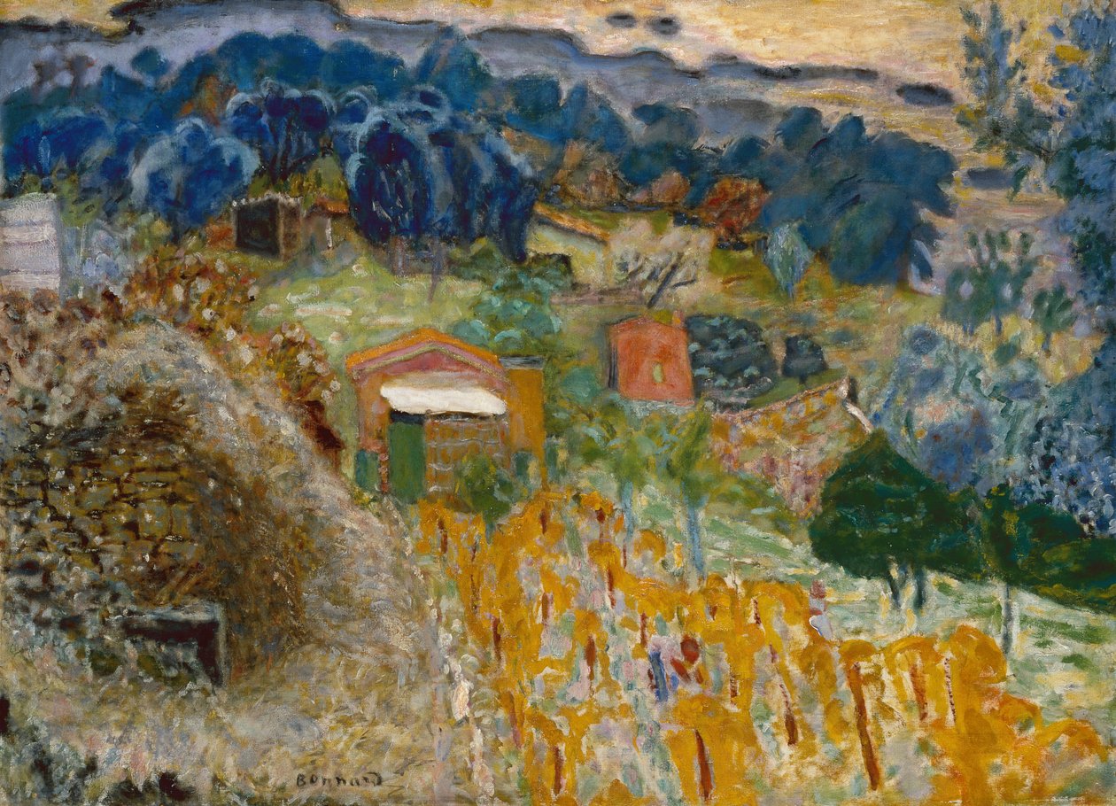 Stugor i Le Cannet av Pierre Bonnard