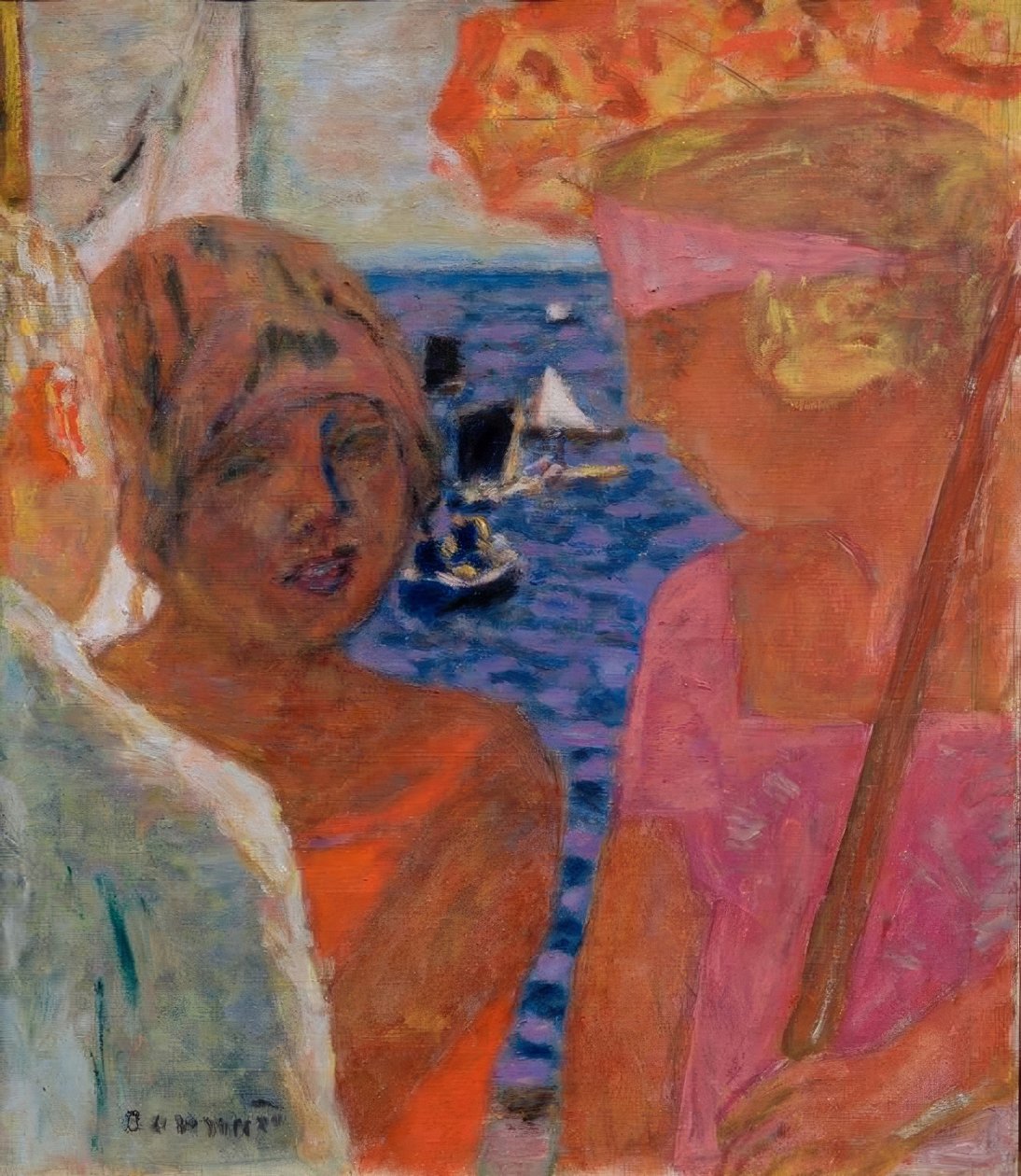 Samtal i Arcachon av Pierre Bonnard
