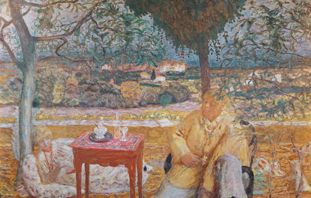 Samtal i Provence, ca 1913-14 (olja på duk) av Pierre Bonnard