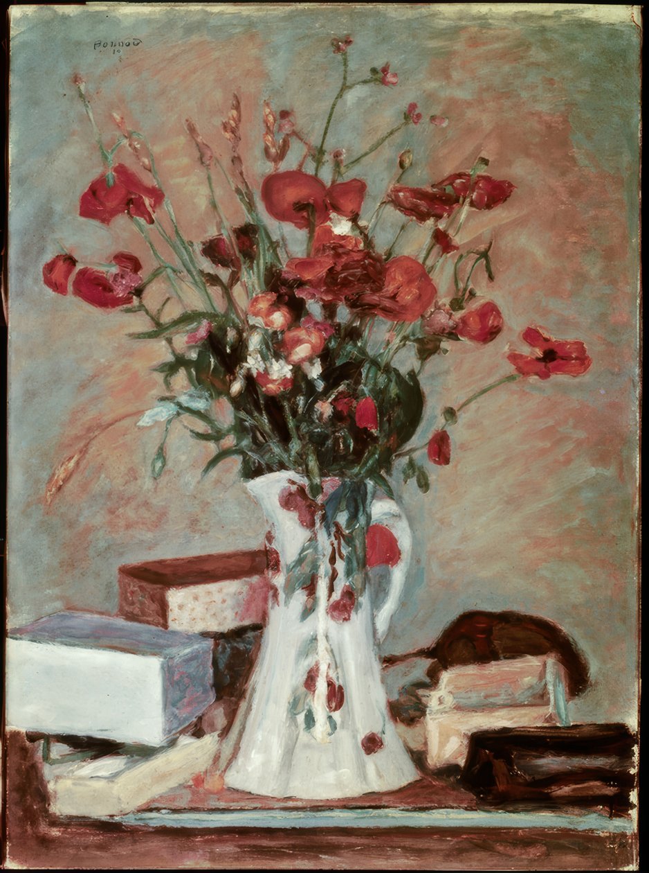 Vallmo och gräs av Pierre Bonnard