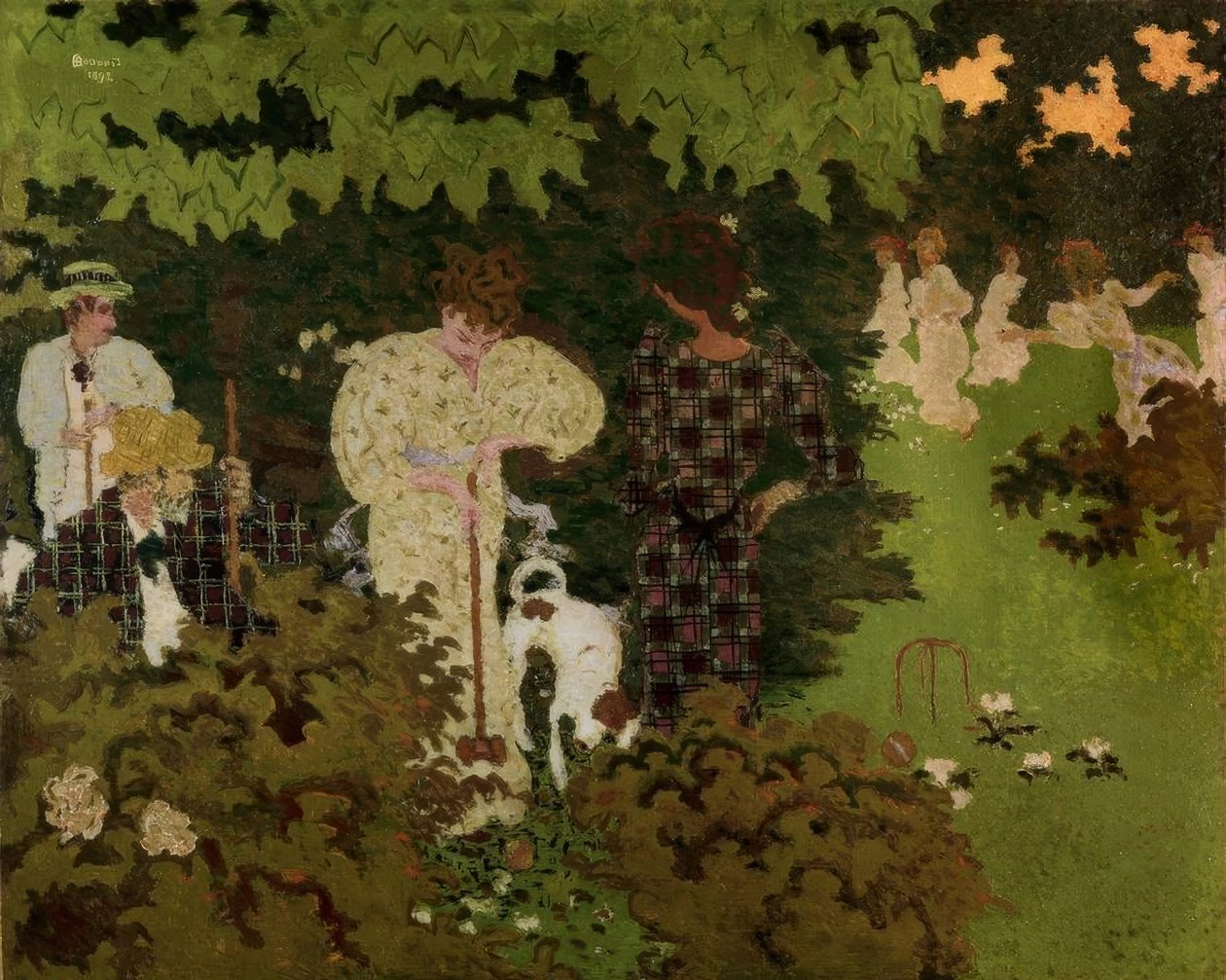 Twilight eller The Croquet Party av Pierre Bonnard