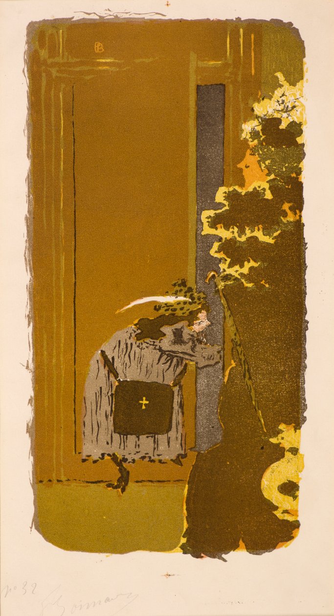 På gatan, 1900-talet (litografi) av Pierre Bonnard