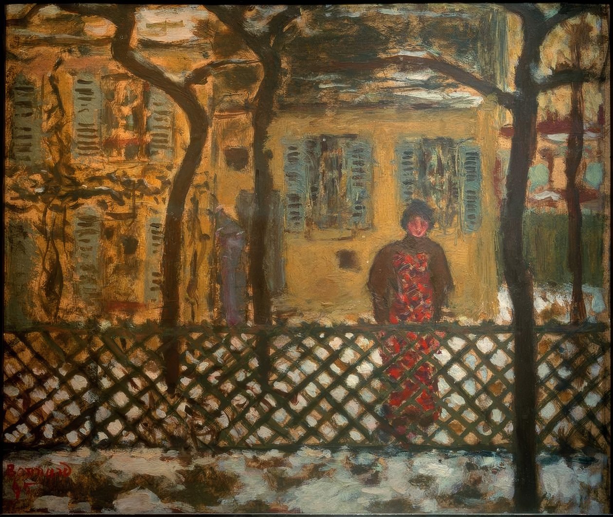 Bakom porten av Pierre Bonnard