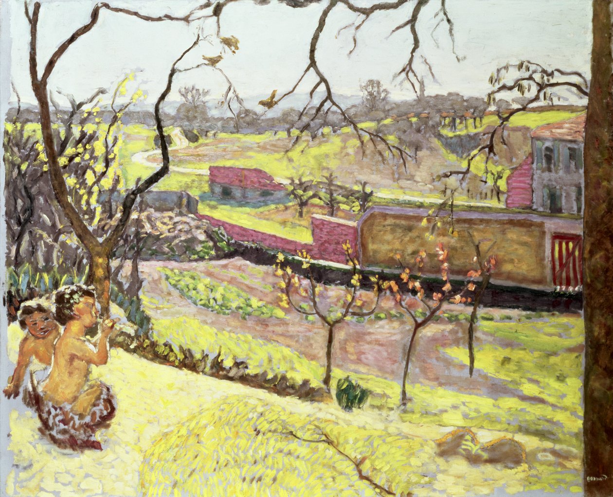 Tidig vår (små fauner), c.1909 av Pierre Bonnard