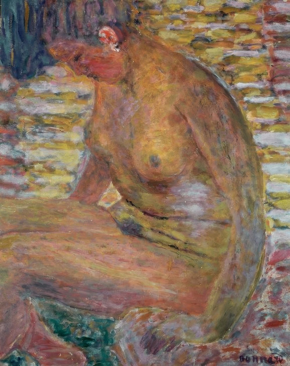 Kvinnlig handling av Pierre Bonnard