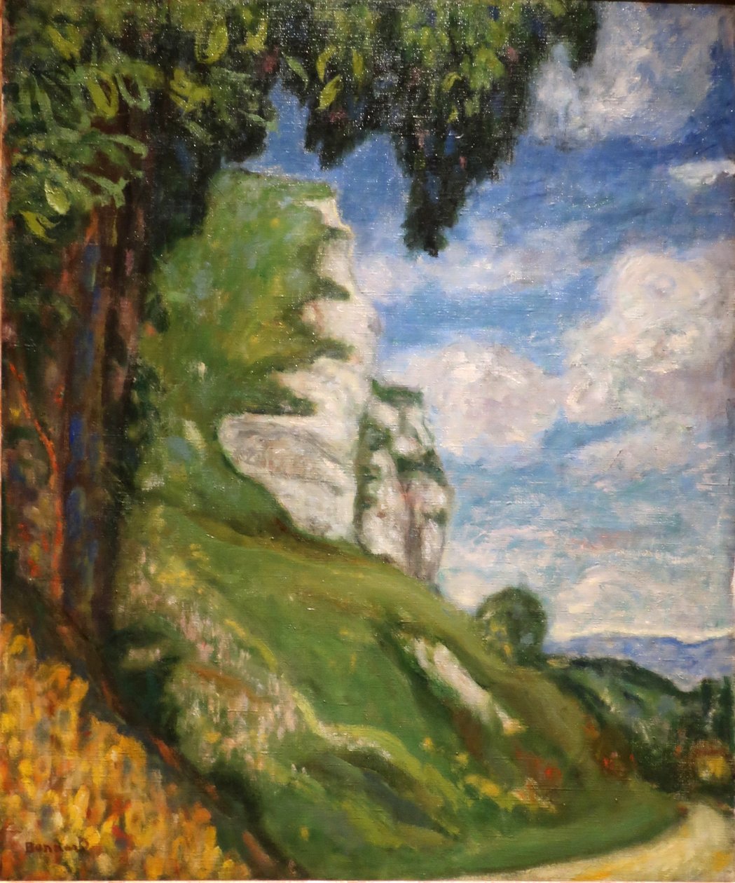 Franska: Les falaises de Saint-Adrion av Pierre Bonnard