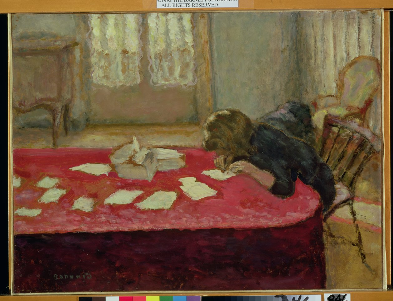 Flicka som skriver av Pierre Bonnard