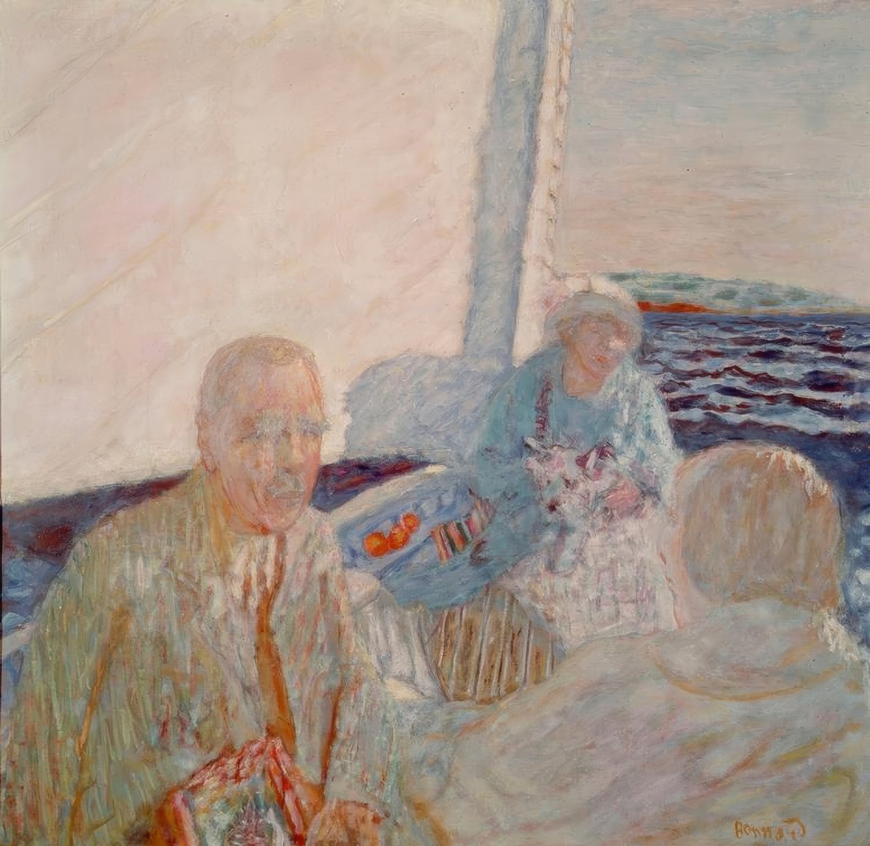 I segelbåten av Pierre Bonnard