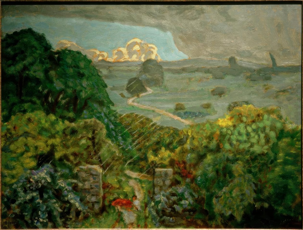Stormen vid Vernouillet av Pierre Bonnard