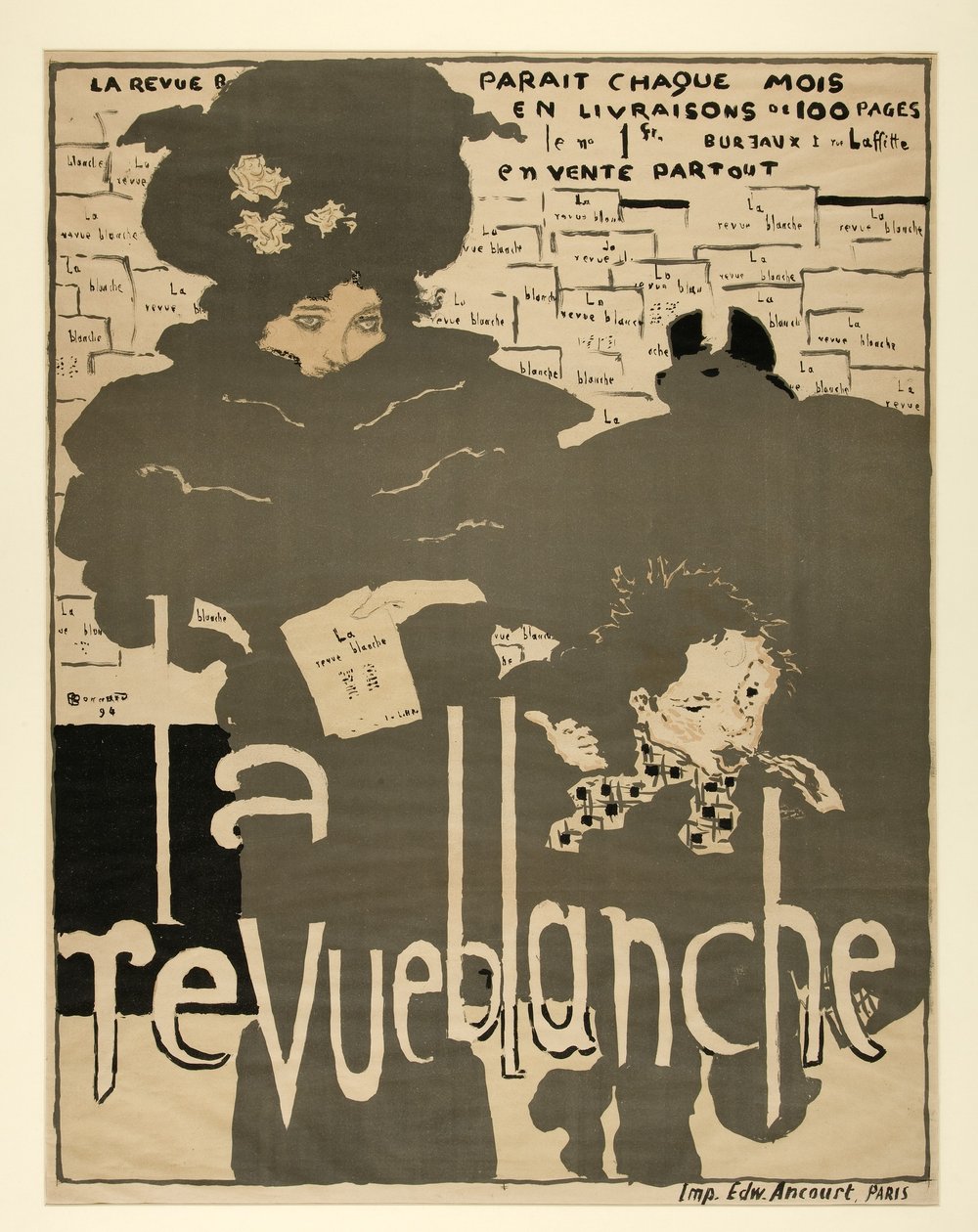 The White Review, pub. 1894 (lito i färg) av Pierre Bonnard