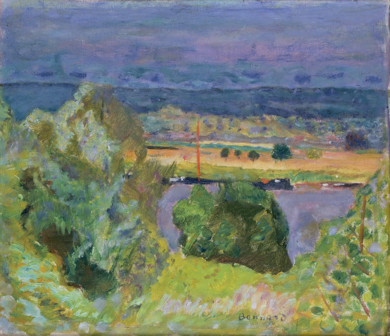 La Seine i Vernon av Pierre Bonnard