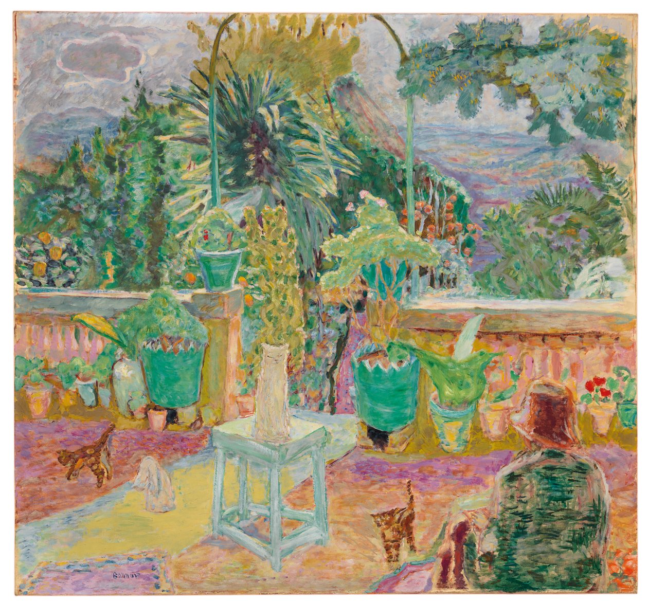 The Terrace eller En terrass i Grasse av Pierre Bonnard