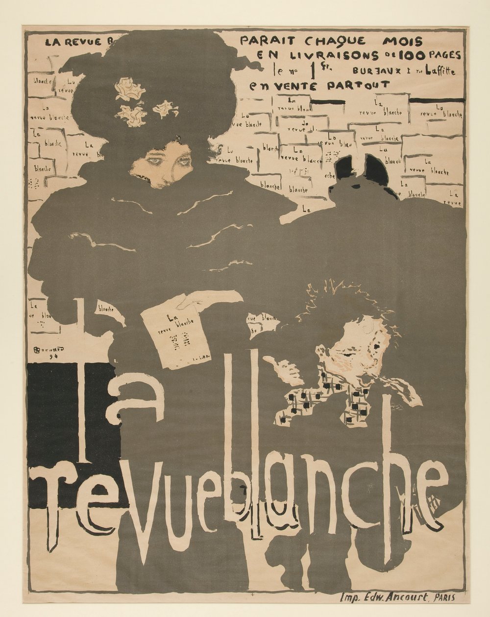 Den vita tidningen av Pierre Bonnard