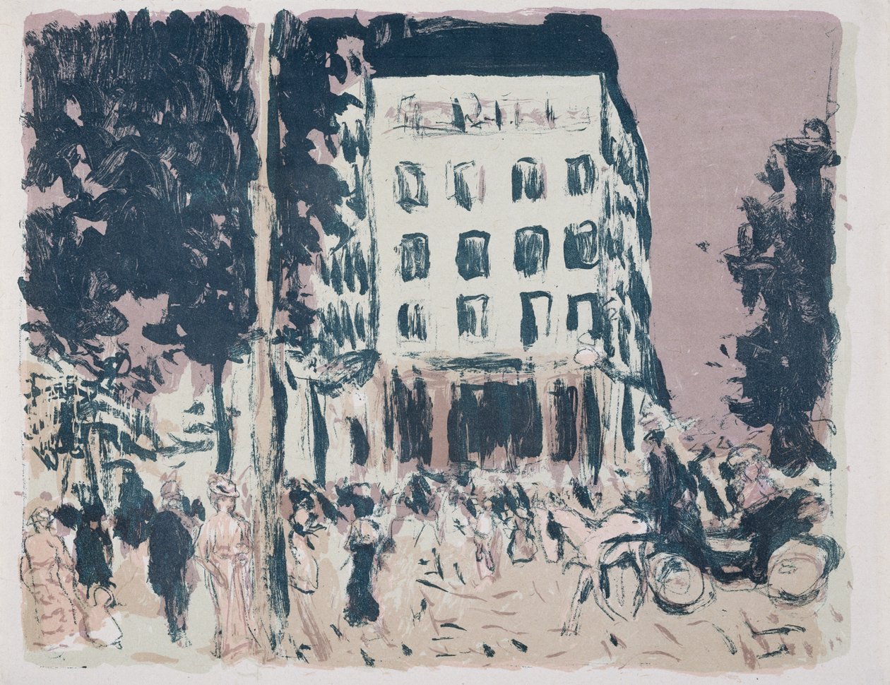Boulevard av Pierre Bonnard