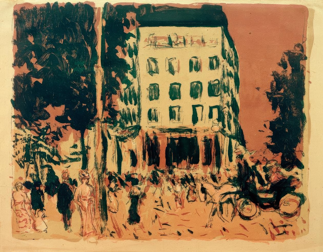 Boulevarderna av Pierre Bonnard
