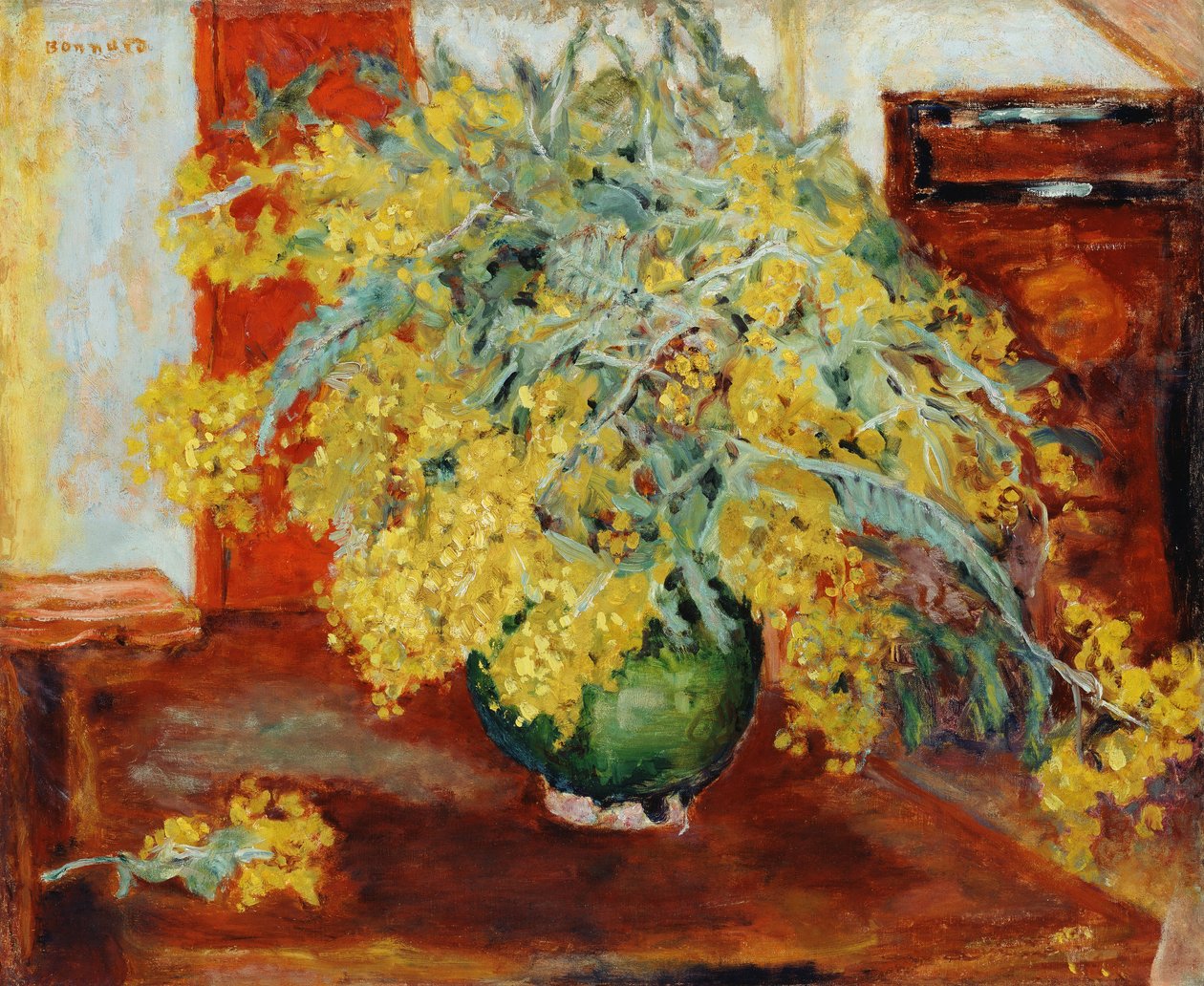 Mimosas av Pierre Bonnard