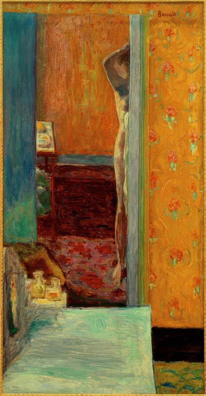 Naken i en interiör av Pierre Bonnard