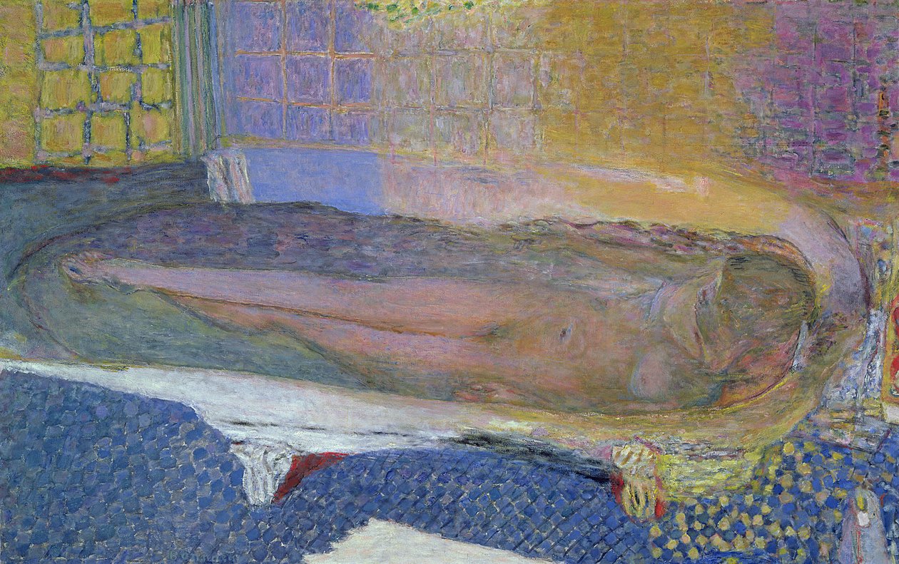 Naken i badet, 1936 av Pierre Bonnard