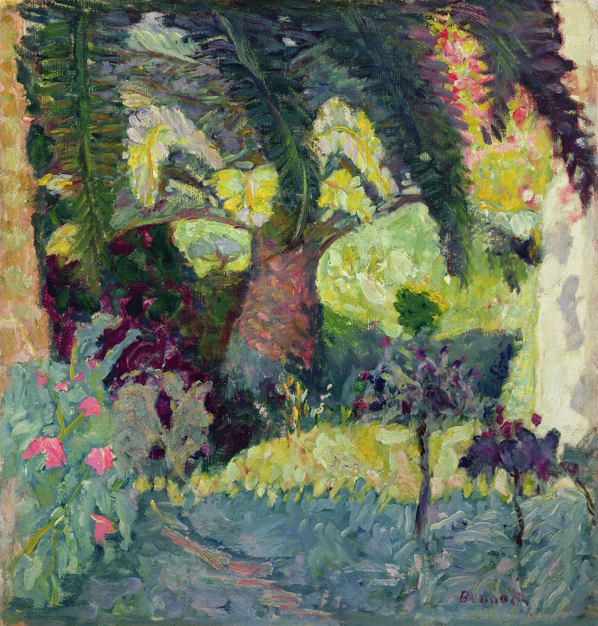 Palmer på Le Cannet, 1924 av Pierre Bonnard