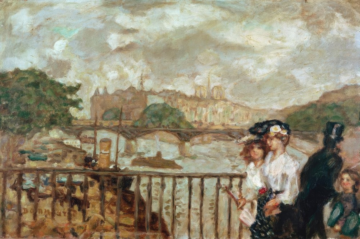 Paris, Pont des Arts av Pierre Bonnard