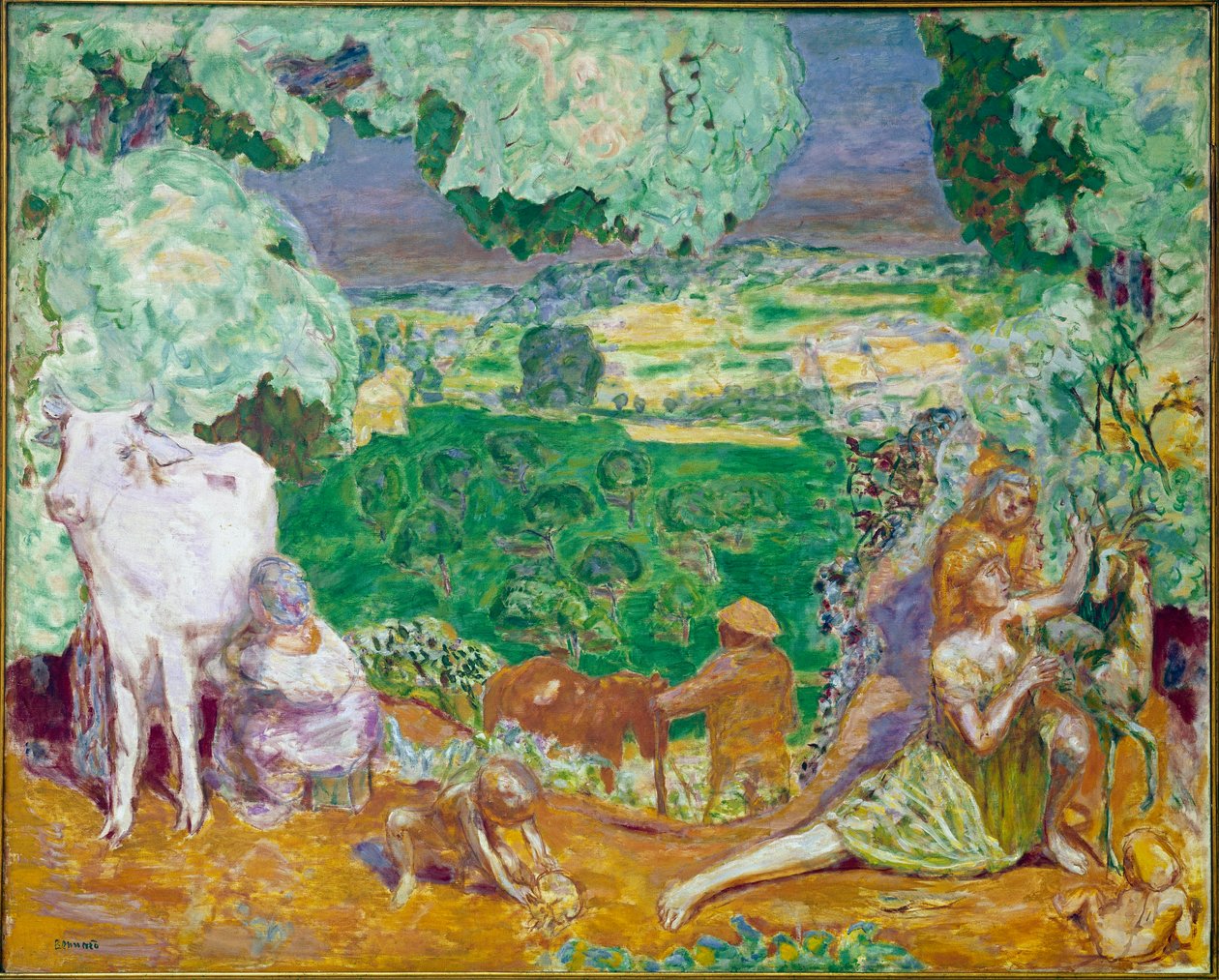 Pastoralsymfoni (olja på duk av Pierre Bonnard