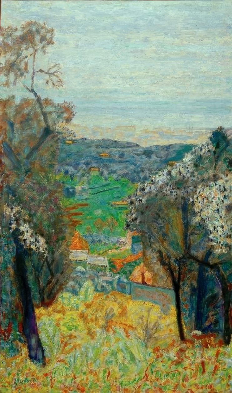 Cannet landskap av Pierre Bonnard