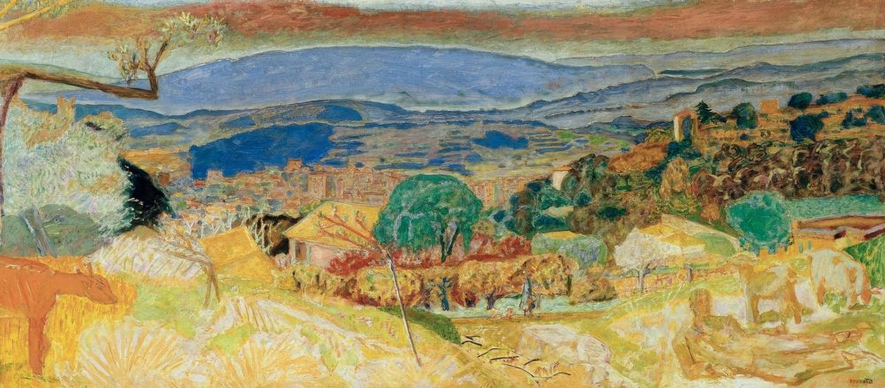 Cannet landskap av Pierre Bonnard