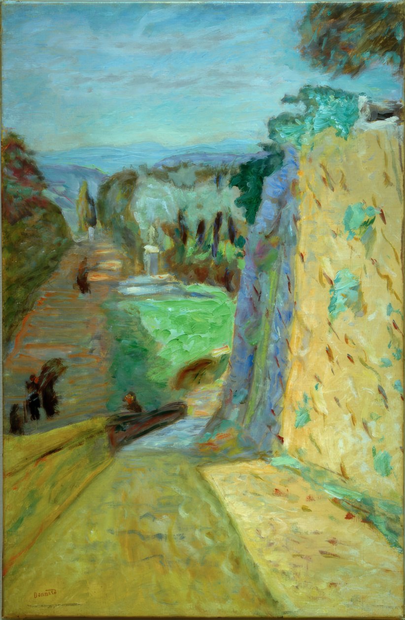 Landskap, gränden vid Cannet av Pierre Bonnard