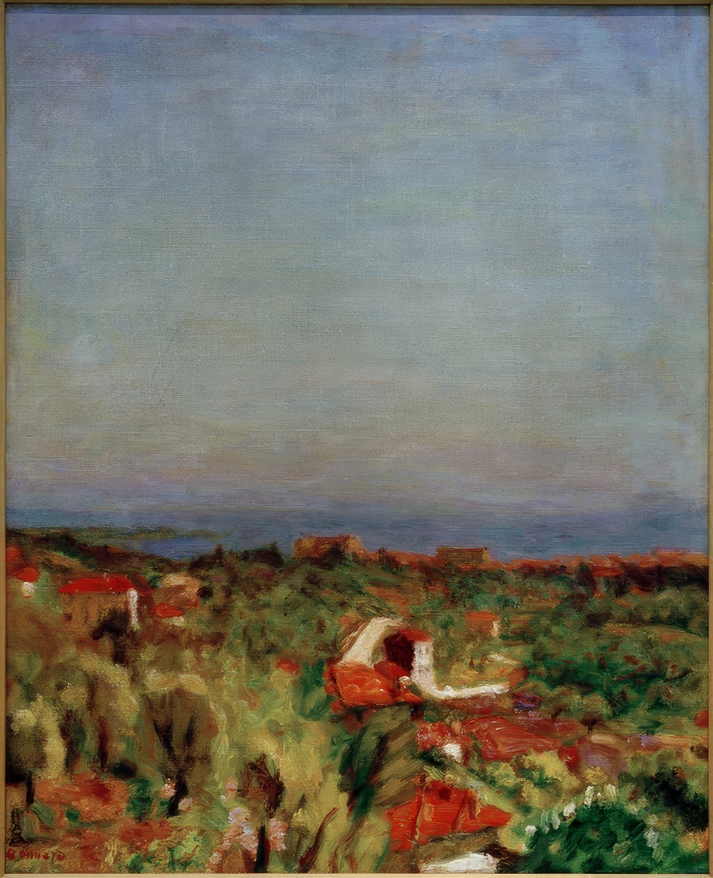 Medelhavslandskap (Le Cannet) av Pierre Bonnard