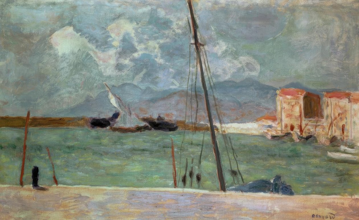hamnen i Cannes av Pierre Bonnard