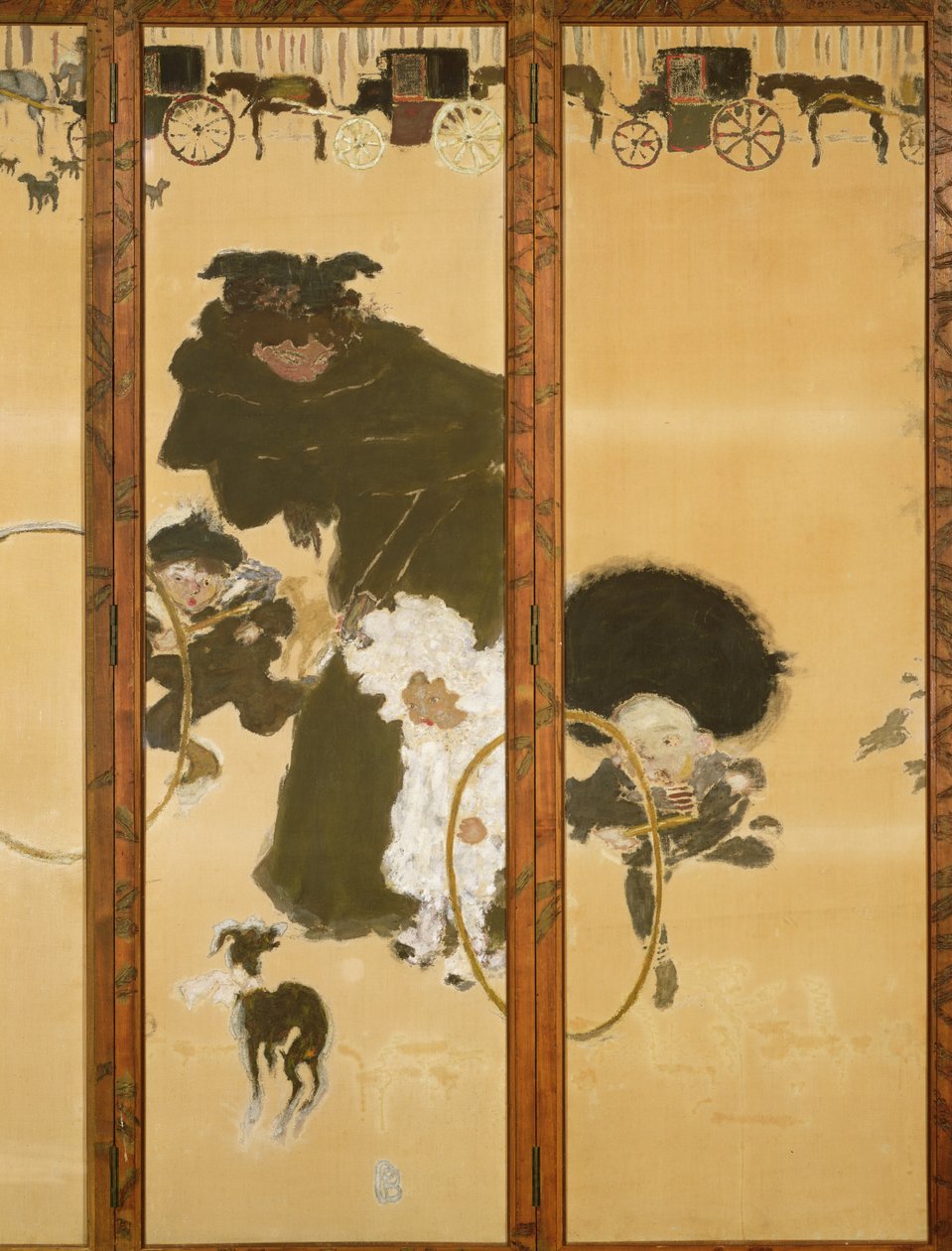 Sjuksköterskor går av Pierre Bonnard