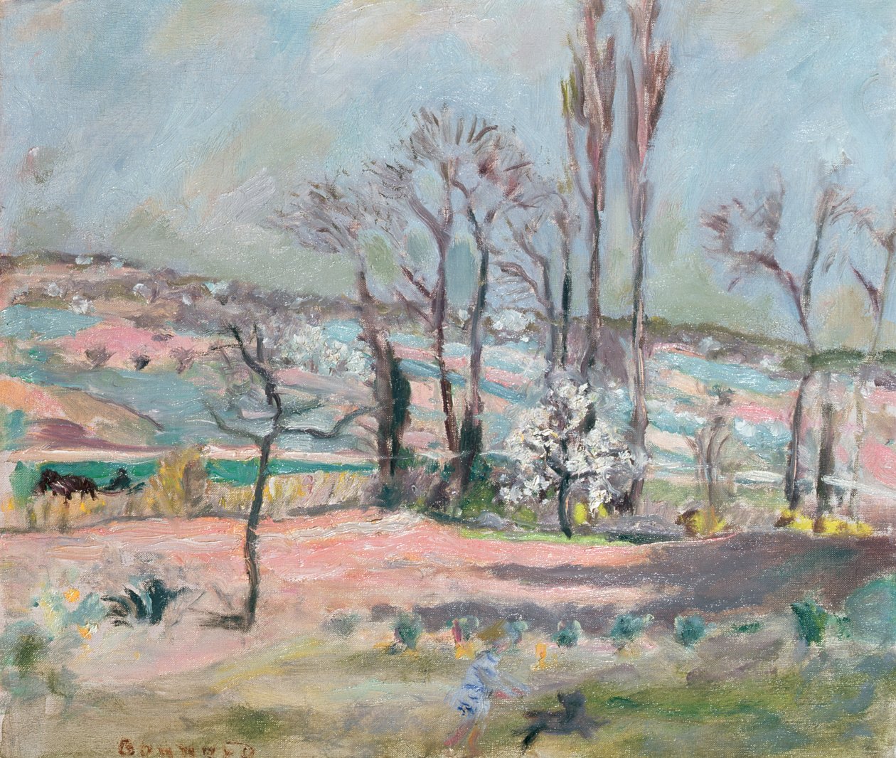 Vårlandskap av Pierre Bonnard