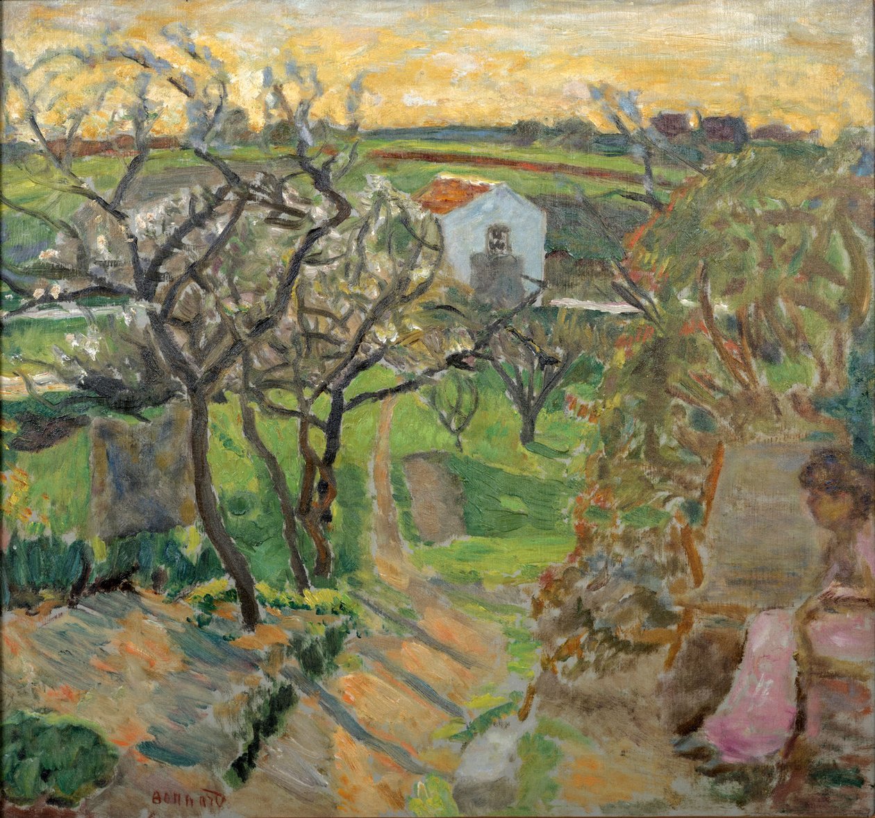 Vårens solnedgång, 1909. av Pierre Bonnard